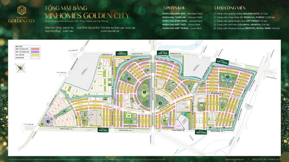 Quy mô dự án Vinhomes Golden City: Phân tích cấu trúc 240ha và hệ thống quy hoạch theo từng hạng mục Quy mô dự án Vinhomes Golden City: Phân tích cấu trúc 240ha và hệ thống quy hoạch theo từng hạng mục